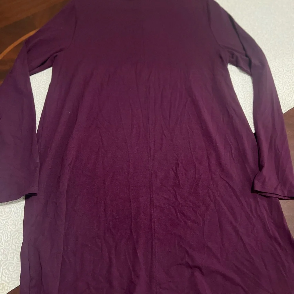 Eileen Fisher Viscose Plum Women’s Classic Style Quality Medium Elevated Basics - Picture 8 of 8